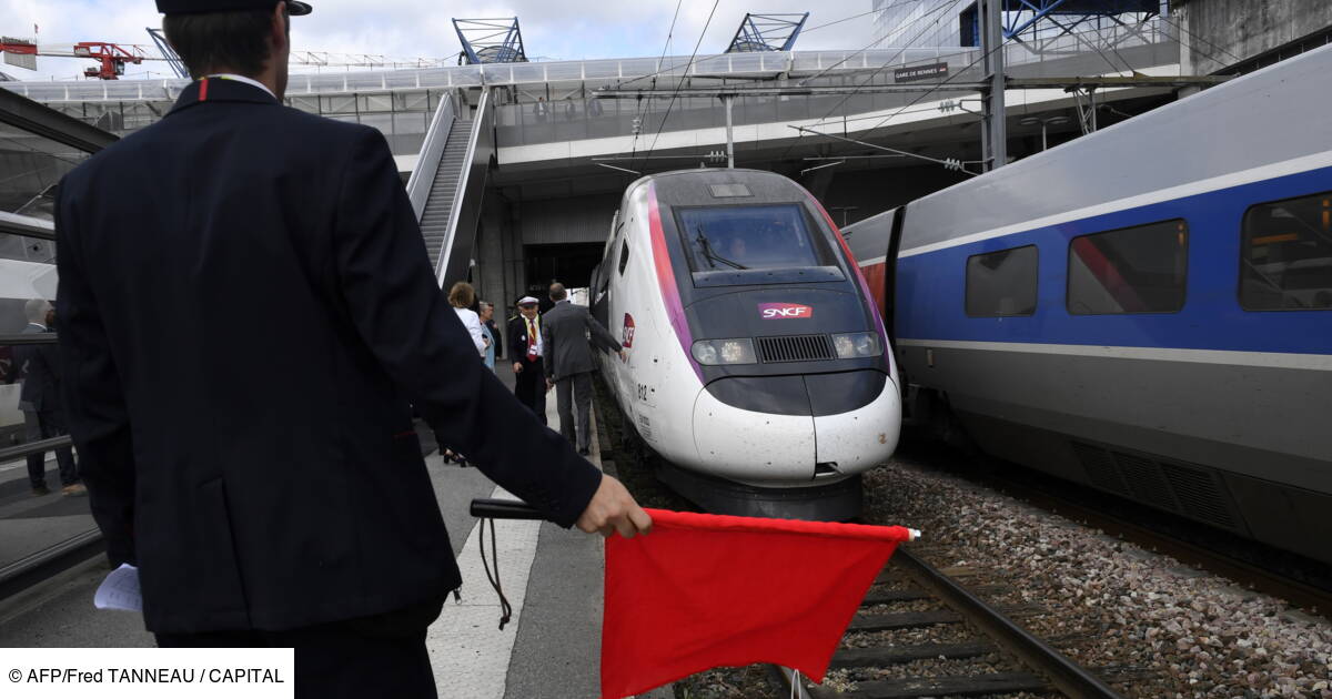 Lgv Pour La Premiere Fois Un Tgv Direct De Paris Arrive A Rennes En Moins D 1h30 Capital Fr