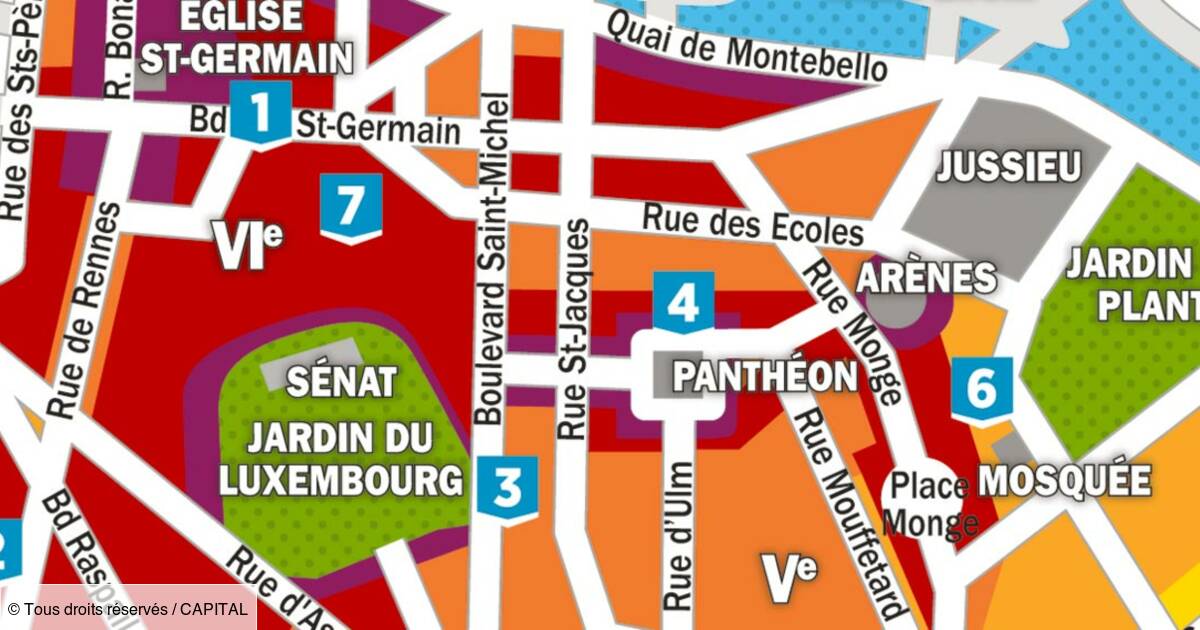 Immobilier La Carte Des Prix Dans Les 5eme Et 6eme