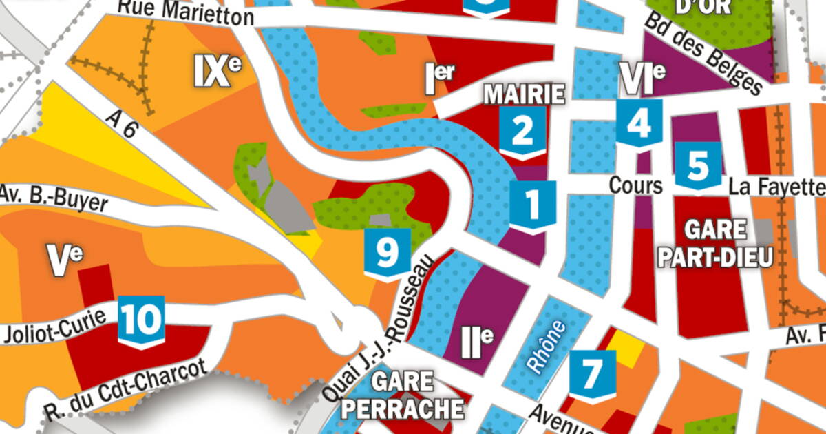 Immobilier la carte des prix à Lyon Capital.fr