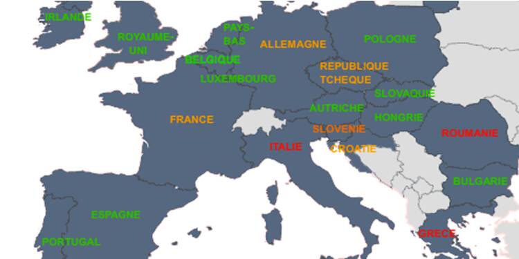 Les Pays Européens Où La Croissance Patine Et Ceux Où Elle