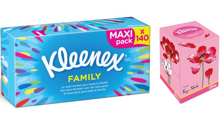 Kleenex Boîte Famille une Boite de 140 Mouchoirs 