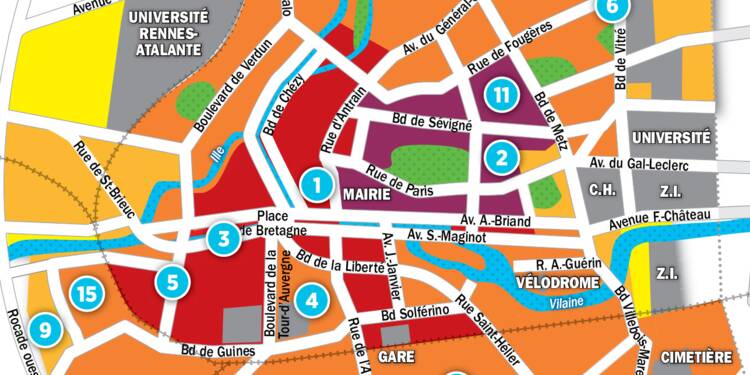 Immobilier à Rennes : la carte des prix 2017 - Capital.fr