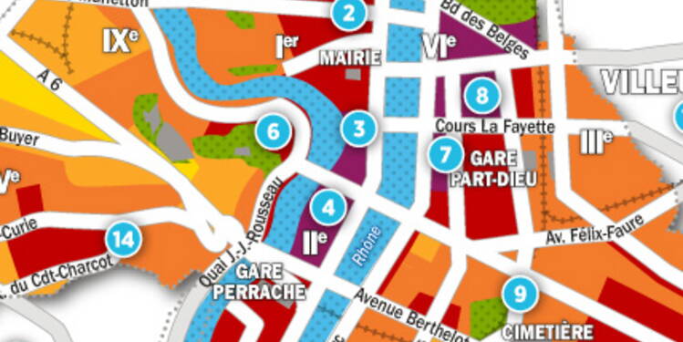 Immobilier à Lyon : La Carte Des Prix 2017 - Capital.fr