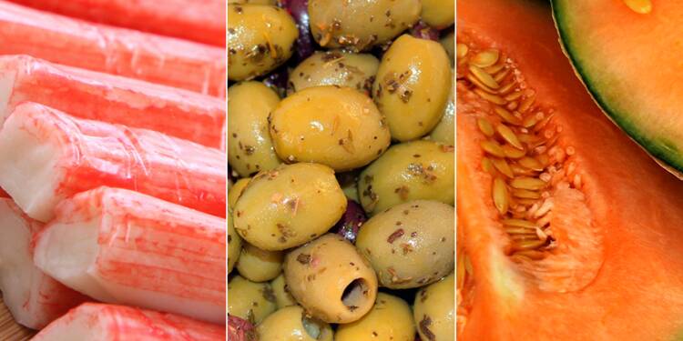 Surimi, olives, melon… Attention aux étiquettes trompeuses !