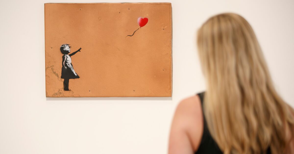 Vente aux enchères : le célèbre tableau piégé de Banksy fait son