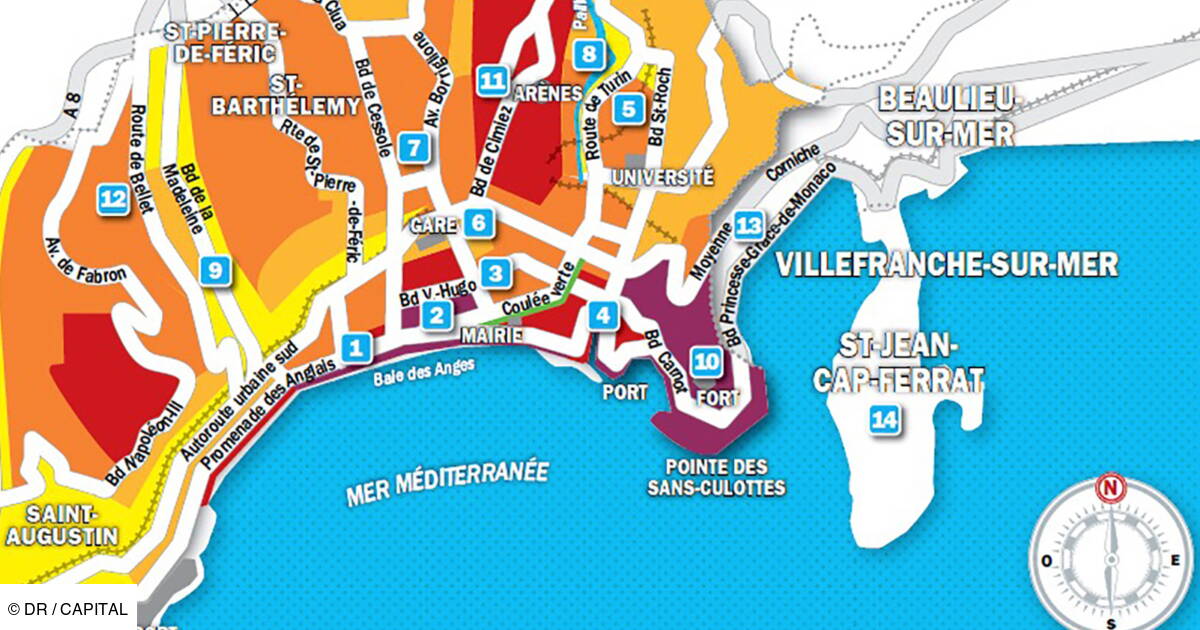 Immobilier A Nice La Carte Des Prix 2019 Capital Fr