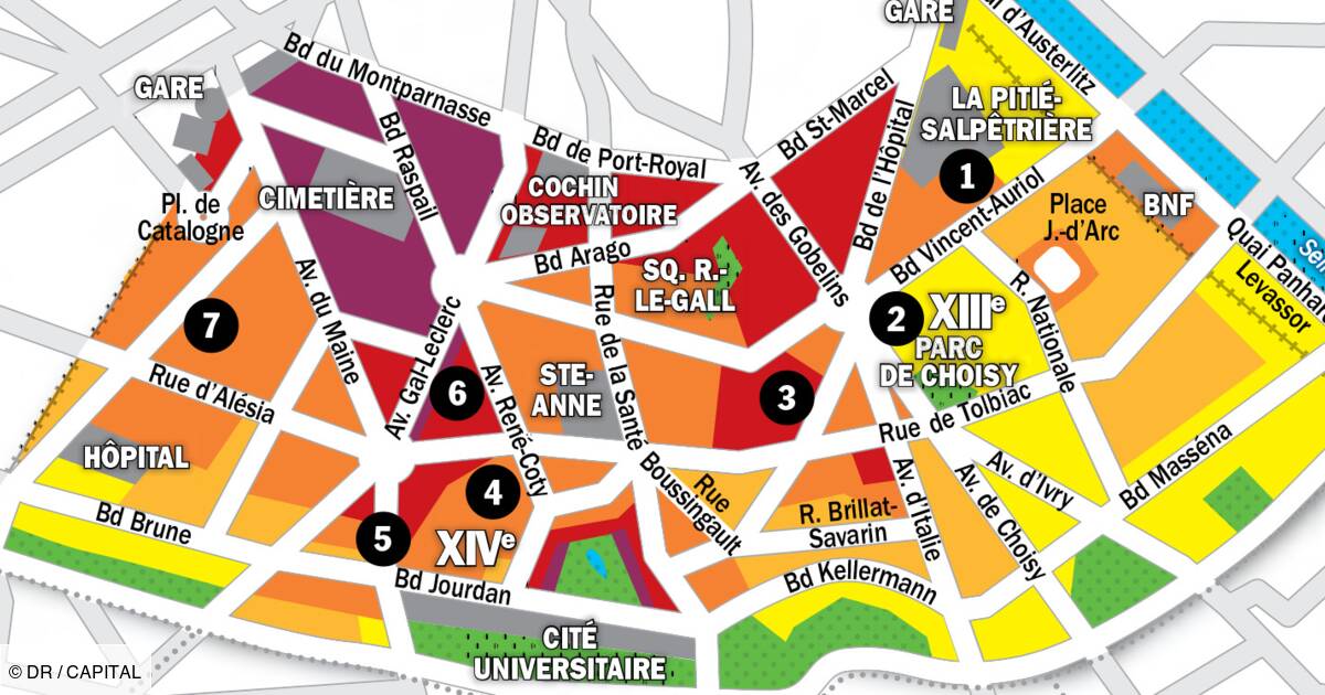 carte de paris par arrondissement