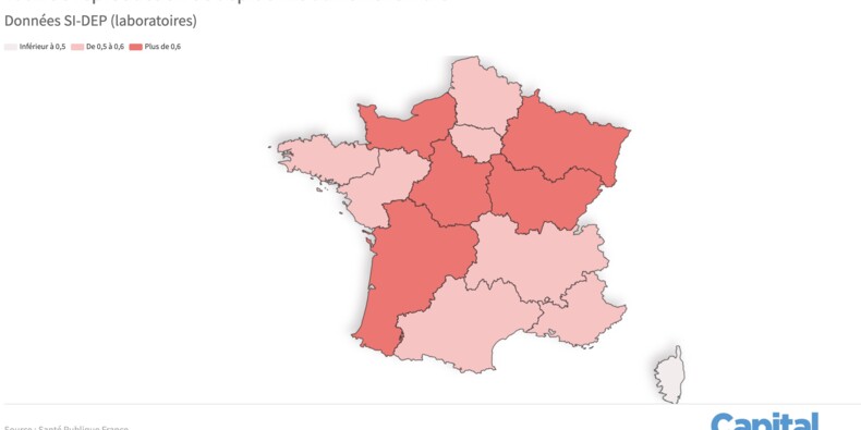 Taux De Reproduction Covid 19 Les Regions Ou Il Est Le Plus Eleve Notre Carte De France Capital Fr