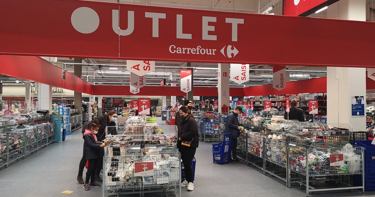 La liste des 23 hypermarchés Carrefour qui proposent des zones 'Outlet'  avec des produits à petits prix 