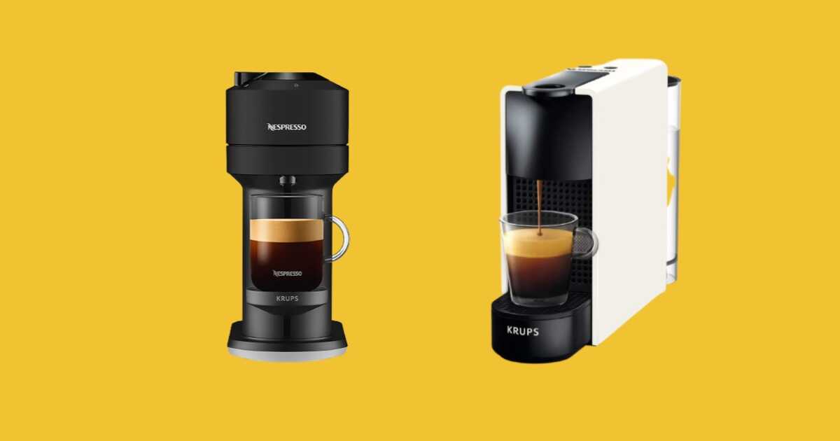  2 modèles de machine à café Krups Nespresso à moins de