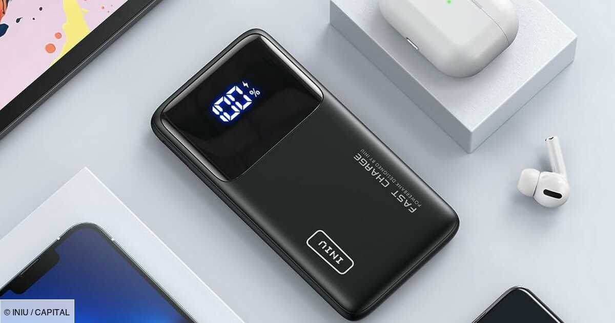 INIU – batterie externe Portable 10500mAh, chargeur rapide avec