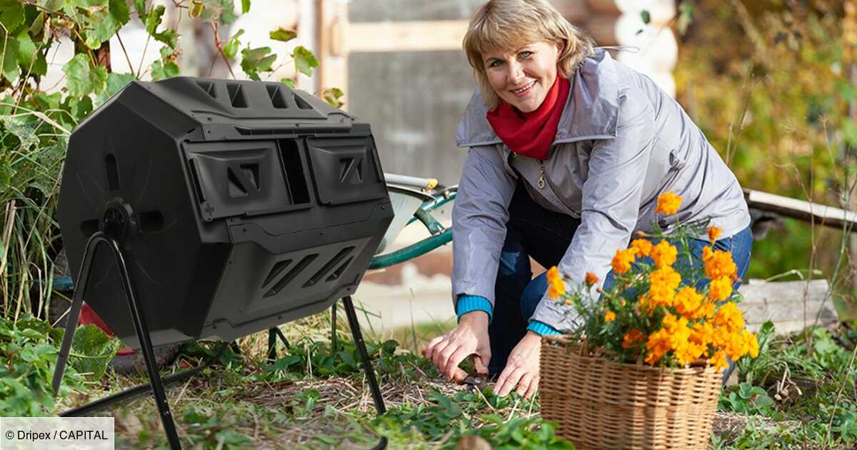 Réduisez vos déchets avec ce composteur de jardin à moins de 60