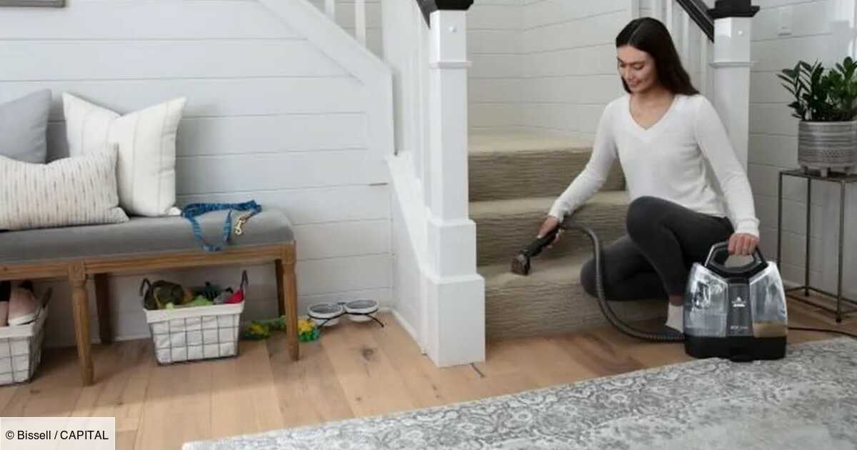 Ce nettoyeur Bissell idéal pour nettoyer un canapé, un tapis ou une voiture  est à un prix affolant chez  