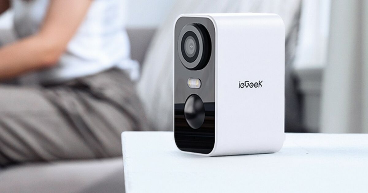 ieGeek 2K Caméra Surveillance WiFi Exterieure sans Fil Batterie AI,PIR  Détection