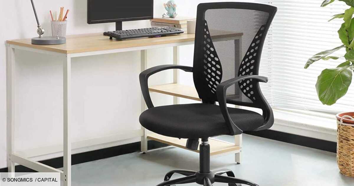 Cette chaise de bureau à prix alléchant chez  vous permettra de  travailler confortablement 