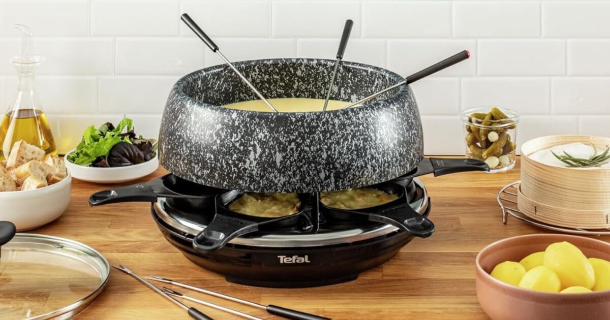 Cet appareil à raclette Tefal vous permettra aussi de faire des fondues (et  il est en promotion flash chez ) 