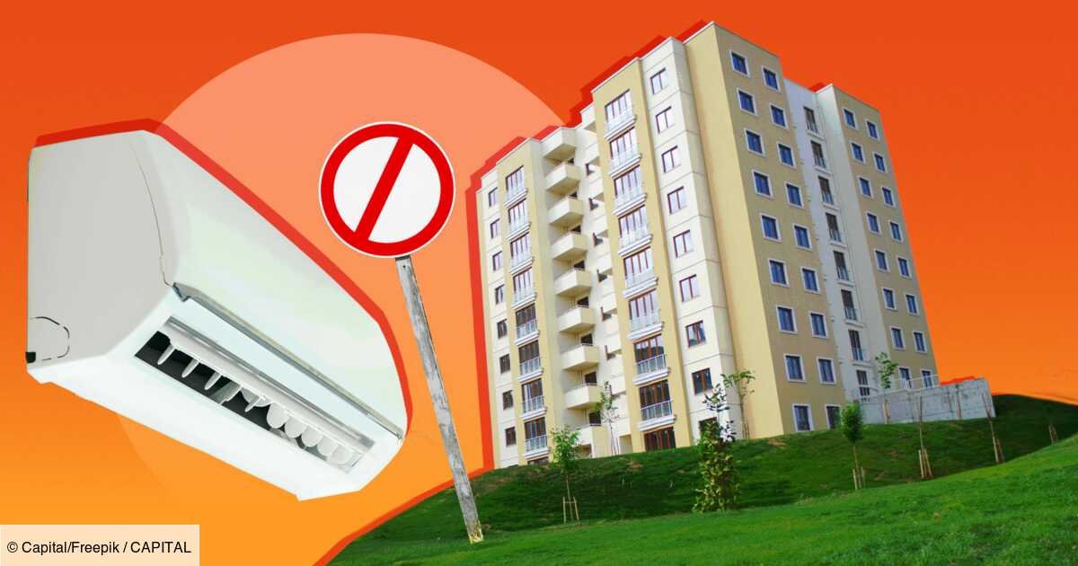 Heat wave: HLM in front of the “wild” installations of air conditioners by the tenants