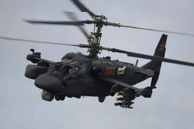 L'hélicoptère russe KA-52 Alligator