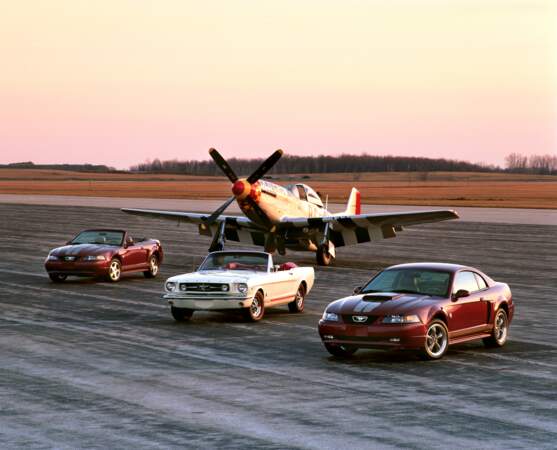 2004 : Ford Mustang "Anniversary edition" et la Mustang P-51 de 1965