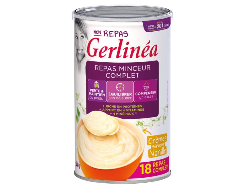 Repas minceur Crèmes saveur vanille Gerlinéa 