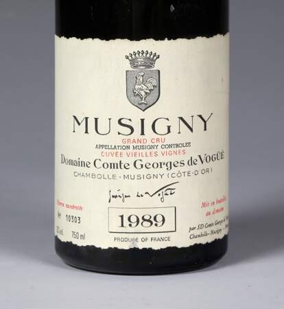 Musigny "Vieilles vignes", grand cru comte de Vogüé, 1989 (3 bouteilles)
