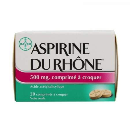 À éviter : Aspirine du Rhône 500 Mg, 20 comprimés à croquer