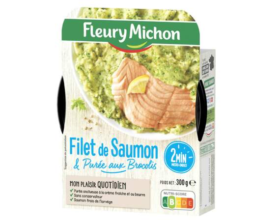 Fleury Michon - Filet de saumon & purée aux brocolis 