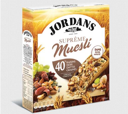 Jordans - Muesli aux raisins, noix, dattes et graines 