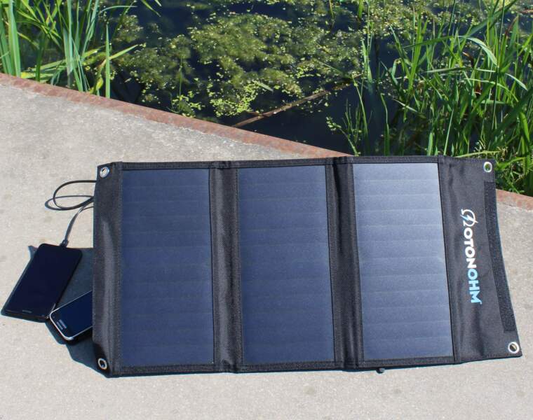 Le chargeur solaire résistant à l’eau 