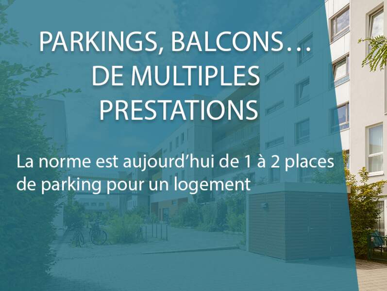 Parkings, balcons… de multiples prestations