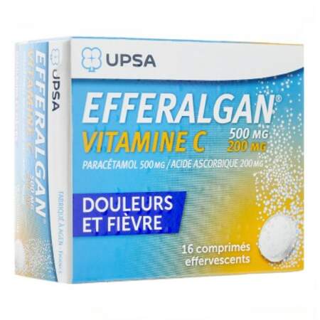 À privilégier : Efferalgan vitamine C, 16 comprimés effervescents