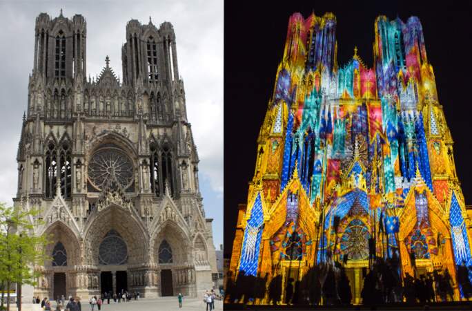 La cathédrale Notre-Dame, l'ancienne abbaye Saint-Rémi et le palais du Tau, à Reims