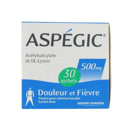 À éviter : Aspégic 500 Mg, 30 sachets pour solution buvable