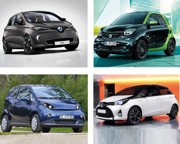 Dix voitures électriques ou hybrides à partir de 12.000 euros