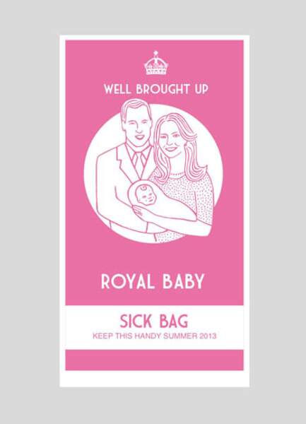 Le "sick bag" royal 