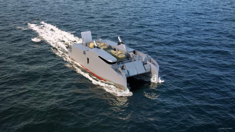 La barge de débarquement L-CAT en version autonome de CNIM