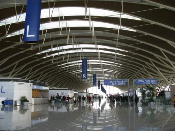 9ème : Aéroport International de Shangaï-Pudong (Chine)