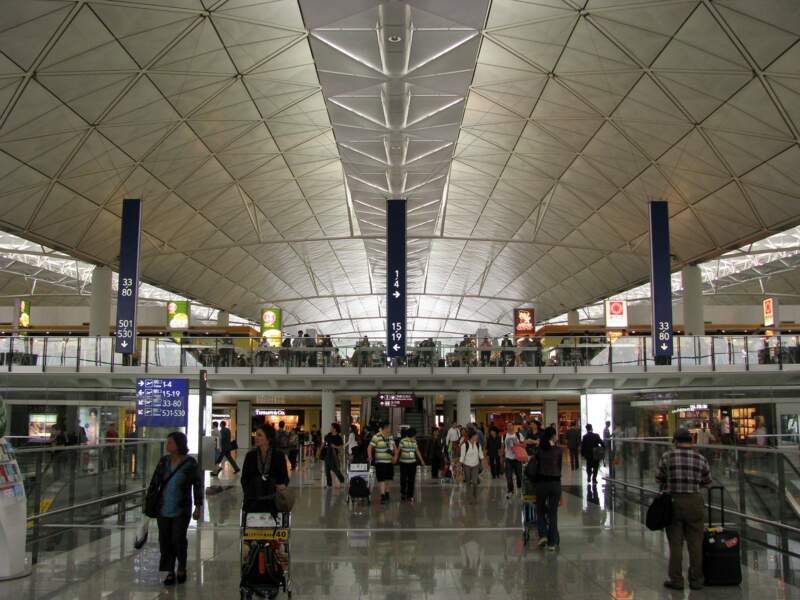 8ème : Aéroport International de Hong Kong (Chine)