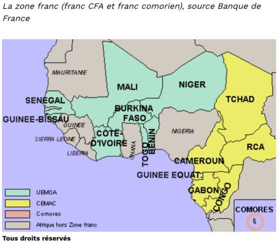 Résultat de recherche d'images pour "le franc cfa dans l'afrique de l'ouest"