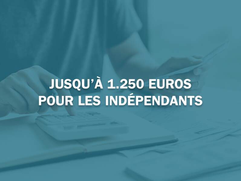 Jusqu'à 1.250 euros pour les indépendants