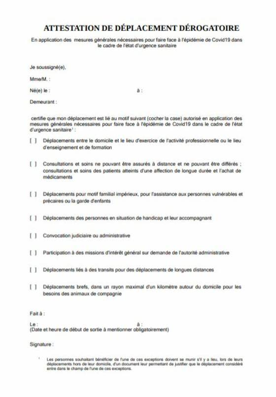 Attestation Couvre Feu 54 Nouveaux Departements Concernes Comment La Telecharger Capital Fr