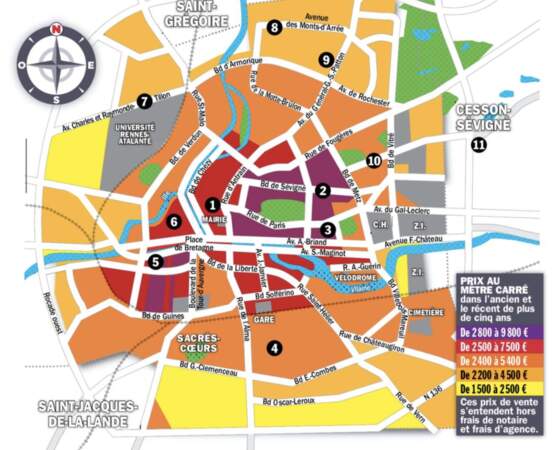 Rennes : quelques maisons à 450.000 euros le long de la future ligne de métro