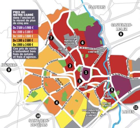 Montpellier : les secteurs centraux connaissent la plus forte inflation (12% en un an)