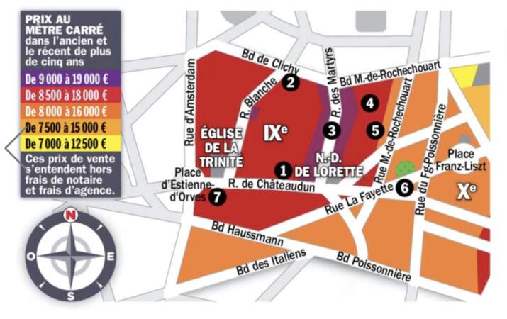 Paris IX : le mètre carré rénové repasse sous la barre des 10.000 euros 