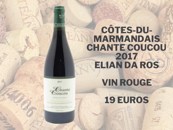 Côtes-du-Marmandais Chante Coucou 2017 Elian da Ros - 19 euros