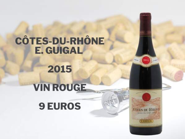 Côtes-du-Rhône, E.Guigal 2015 - 9 euros