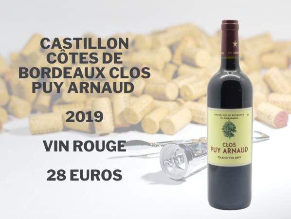 Castillon Côtes de Bordeaux, Clos Puy Arnaud 2019 - 28 euros