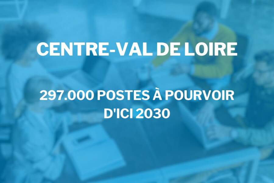 Centre-Val de Loire : 297.000 postes à pourvoir d’ici 2030