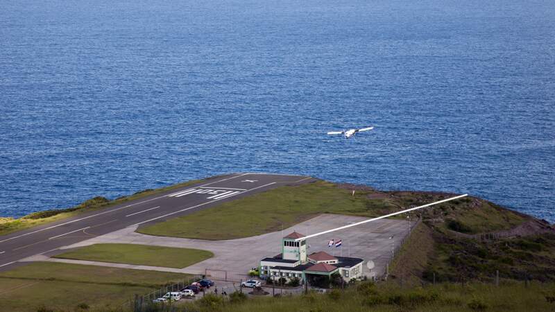 L’aéroport de Saba