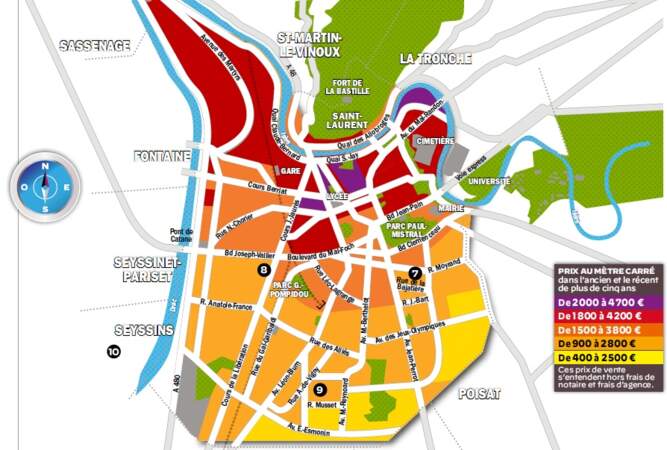 Grenoble : les villes limitrophes présentent une bonne alternative pour les budgets serrés